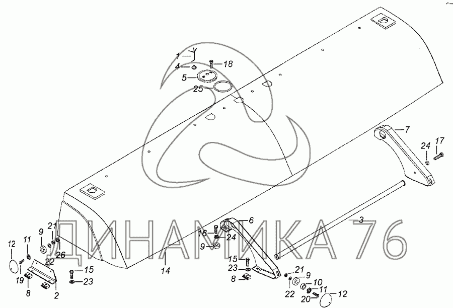 Установка козырька камаз